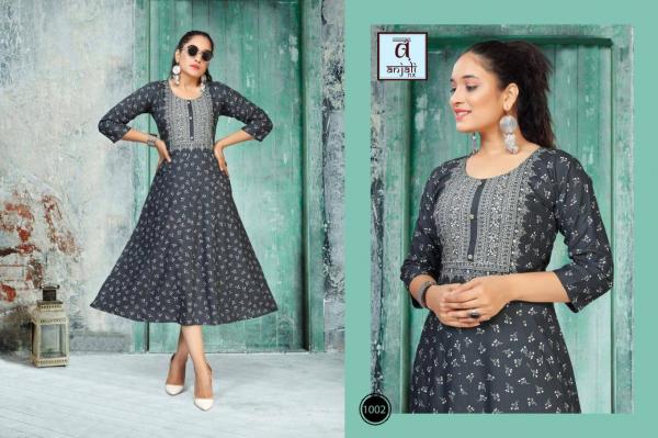 Anjali Libas Rayon Fancy Kurti Catalogue